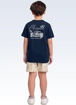 Fakini Kids - Conjunto Camiseta e Bermuda Azul - FAKINI KIDS
