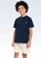 Fakini Kids - Conjunto Camiseta e Bermuda Cinza - variação: Azul