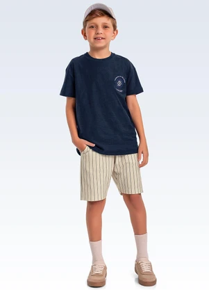 Fakini Kids - Conjunto Camiseta e Bermuda Azul - FAKINI KIDS