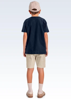 Fakini Kids - Conjunto Camiseta e Bermuda Azul - FAKINI KIDS