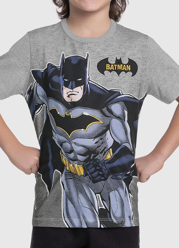 Fakini Kids - Conjunto Camiseta e Bermuda Batman Cinza 2