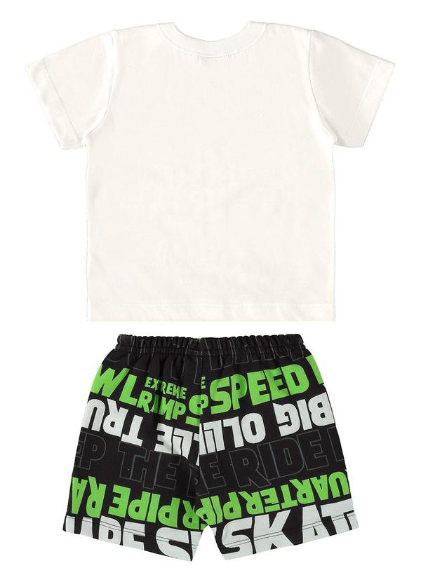 Bee Loop - Conjunto Camiseta e Bermuda Bebê Bege 2