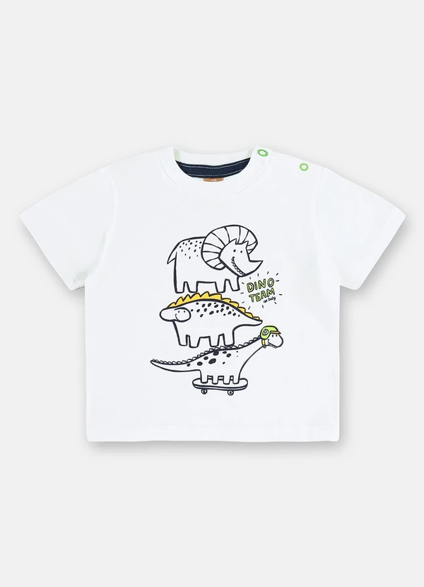 Up Baby - Conjunto Camiseta e Bermuda Bebê Branco 3
