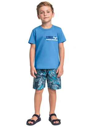 Bee Loop - Conjunto Camiseta e Bermuda Azul - BEE LOOP