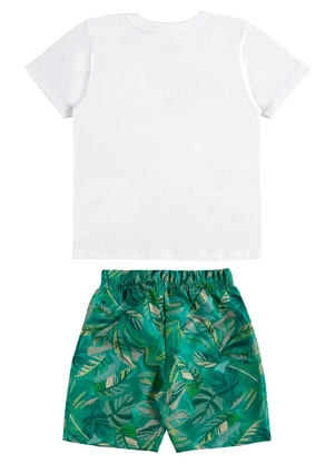 Bee Loop - Conjunto Camiseta e Bermuda Branco - BEE LOOP
