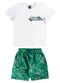Bee Loop - Conjunto Camiseta e Bermuda Preto - variação: Branco