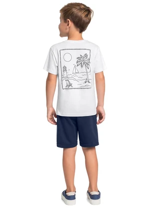 Bee Loop - Conjunto Camiseta e Bermuda Branco - BEE LOOP