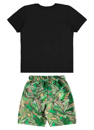 Bee Loop - Conjunto Camiseta e Bermuda Preto - BEE LOOP