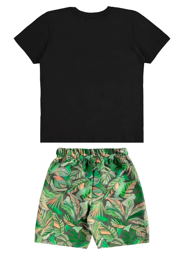 Bee Loop - Conjunto Camiseta e Bermuda Preto 2