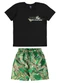 Bee Loop - Conjunto Camiseta e Bermuda Preto - variação: Preto