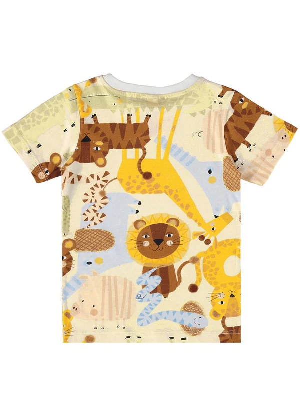 Três e Já - Conjunto Camiseta e Bermuda Bege 5