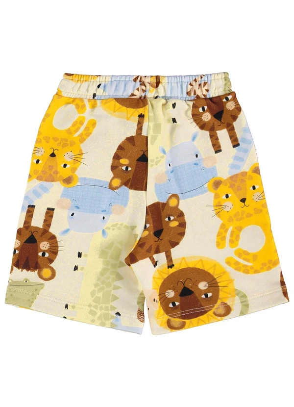 Três e Já - Conjunto Camiseta e Bermuda Bege 7