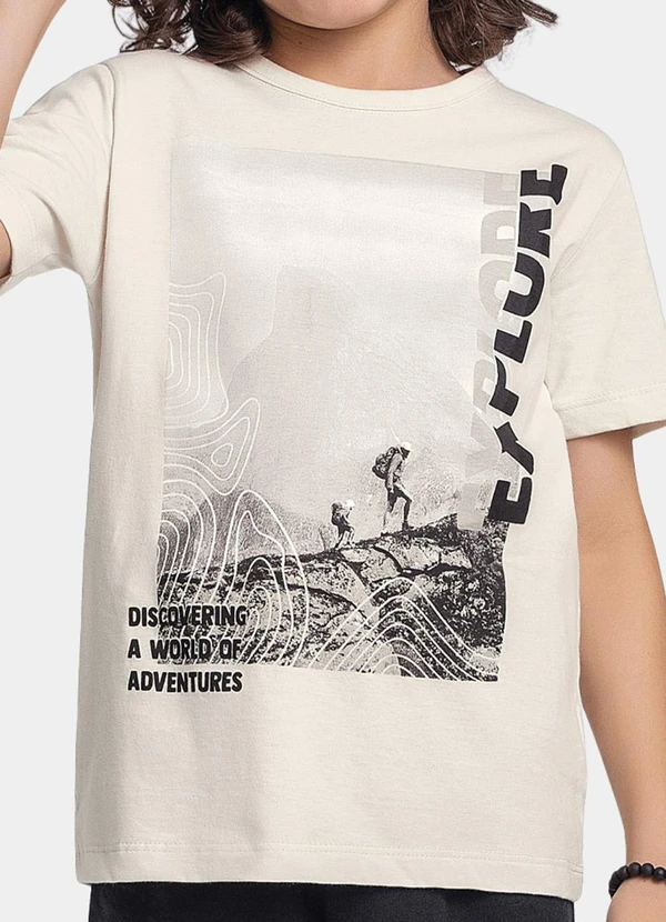 Fakini Kids - Conjunto Camiseta e Bermuda Bege 3