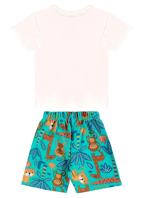 Bee Loop - Conjunto Camiseta e Bermuda Bege 2