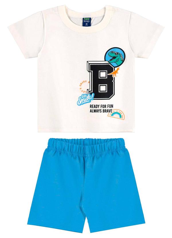Bee Loop - Conjunto Camiseta e Bermuda Bege