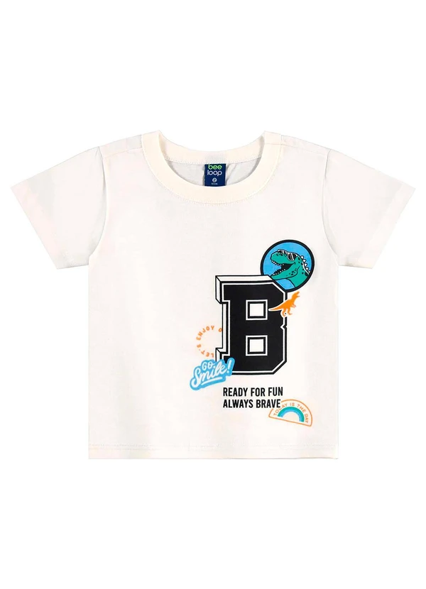 Bee Loop - Conjunto Camiseta e Bermuda Bege 3