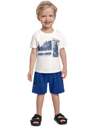 Bee Loop - Conjunto Camiseta e Bermuda Bege - BEE LOOP