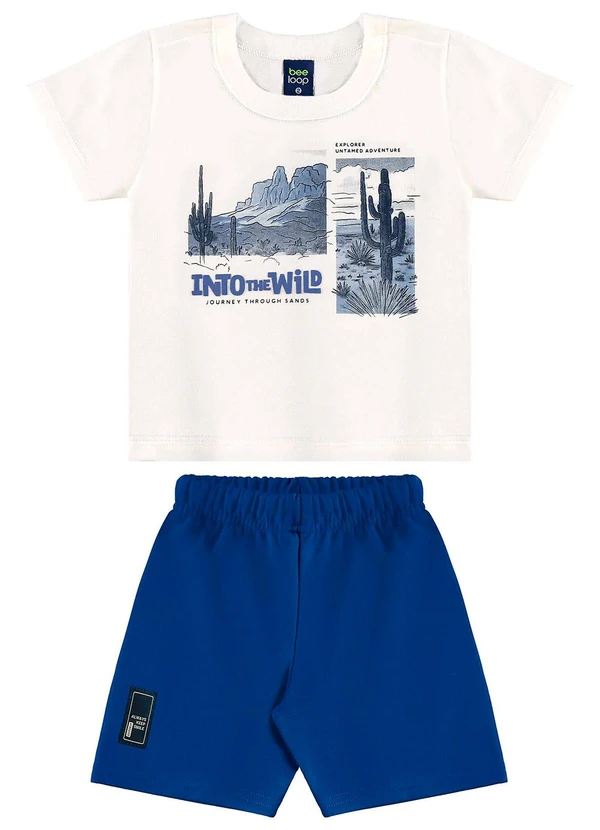 Bee Loop - Conjunto Camiseta e Bermuda Bege 2