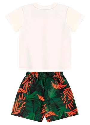 Bee Loop - Conjunto Camiseta e Bermuda Bege - BEE LOOP