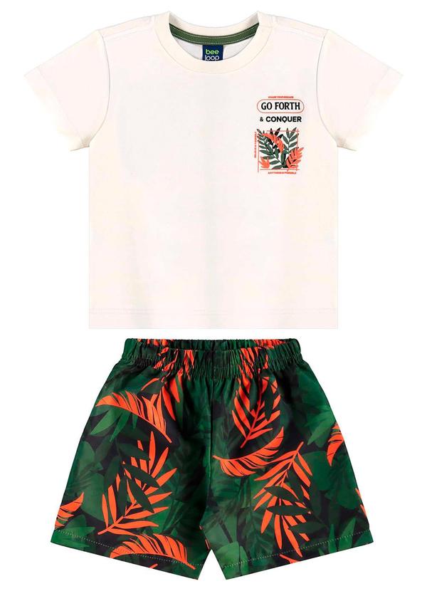 Bee Loop - Conjunto Camiseta e Bermuda Bege