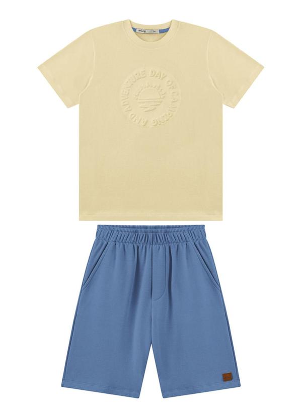 Ioluig - Conjunto Camiseta e Bermuda Bege 2