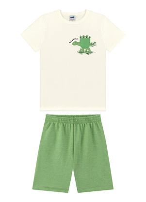 Marlan - Conjunto Camiseta e Bermuda Bege - MARLAN