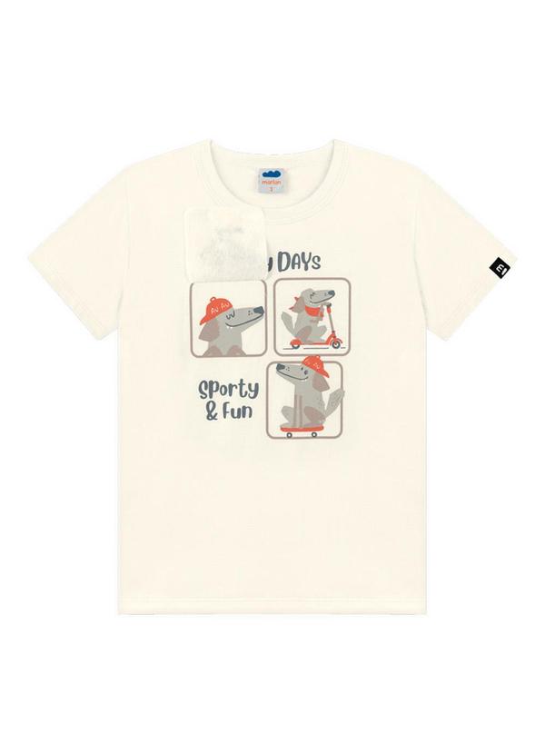 Marlan - Conjunto Camiseta e Bermuda Bege 4