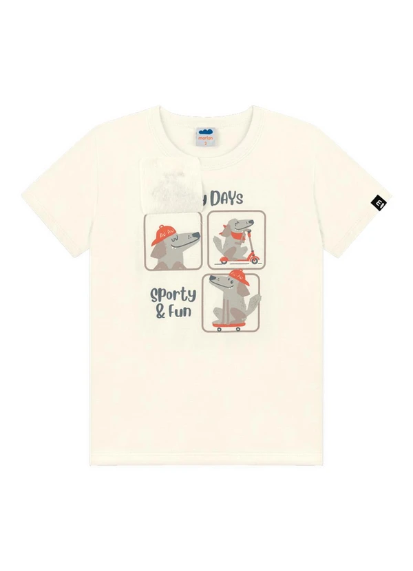 Marlan - Conjunto Camiseta e Bermuda Bege 4