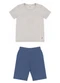 Marlan - Conjunto Camiseta e Bermuda Bege - variação: Bege