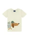 Ddk - Conjunto Camiseta Estampa Leão e Bermuda Verde - variação: Bege