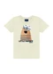 Ddk - Conjunto Camiseta e Bermuda Dino Vermelho - variação: Bege