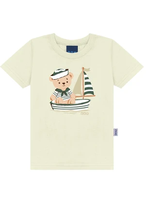 Ddk - Conjunto Camiseta e Bermuda Bege - DDK