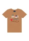 Ddk - Conjunto Camiseta Awesome New Supe Vermelho - variação: Bege