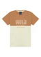 Ddk - Conjunto Camiseta Estampa Wheels e Bermuda Bege - variação: Bege
