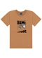 Ddk - Conjunto Camiseta Estampa Wheels e Bermuda Bege - variação: Bege