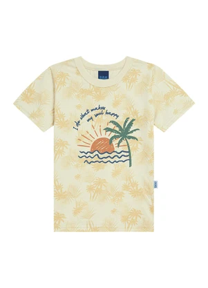 Ddk - Conjunto Camiseta e Bermuda Bege - DDK