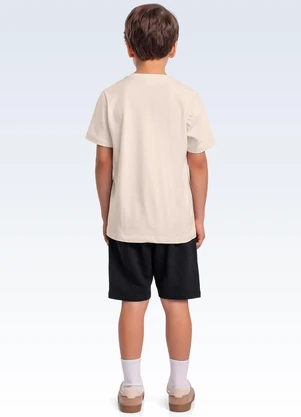 Fakini Kids - Conjunto Camiseta e Bermuda Bege - FAKINI KIDS