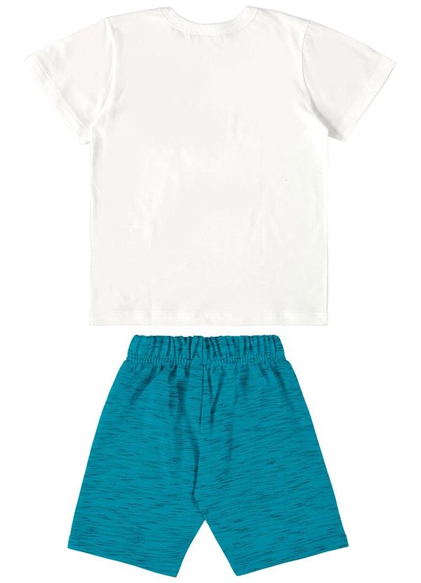 Guloseima - Conjunto Camiseta e Bermuda Branco 2