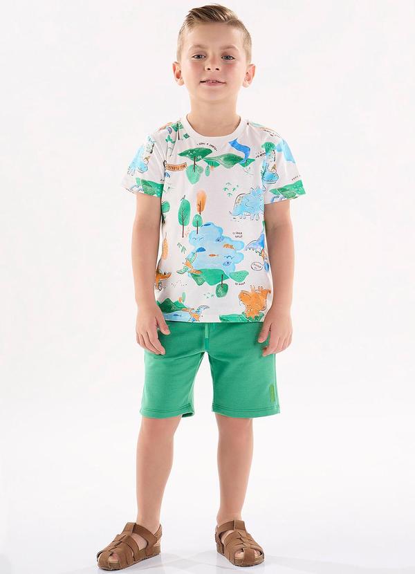 Up Baby - Conjunto Camiseta e Bermuda Branco