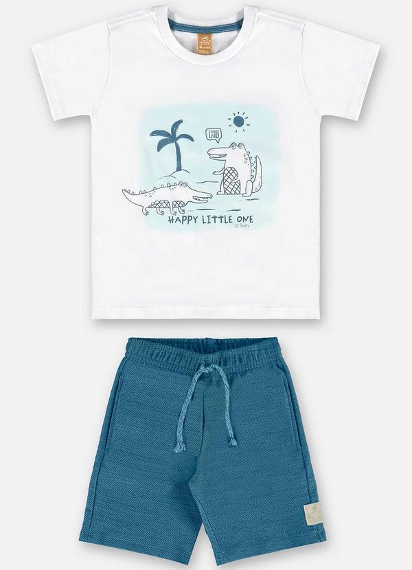 Up Baby - Conjunto Camiseta e Bermuda Branco 2