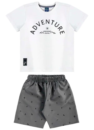 Bee Loop - Conjunto Camiseta e Bermuda Branco - BEE LOOP