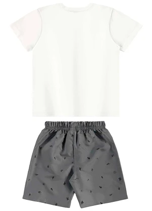 Bee Loop - Conjunto Camiseta e Bermuda Branco - BEE LOOP