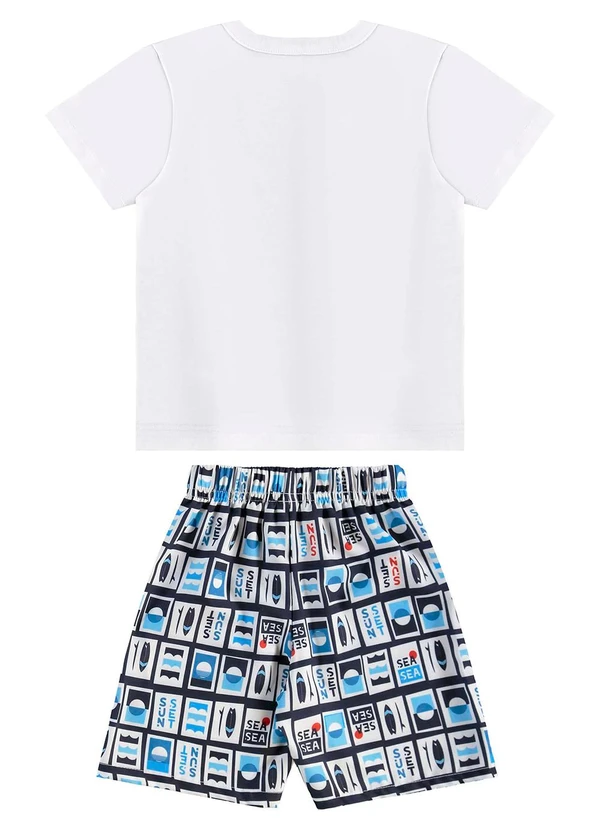 Bee Loop - Conjunto Camiseta e Bermuda Branco 3