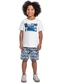 Bee Loop - Conjunto Camiseta e Bermuda Verde - variação: Branco