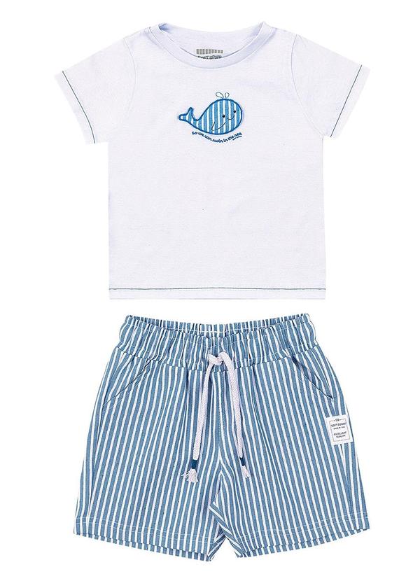 Soft Bonni - Conjunto Camiseta e Bermuda Branco 2
