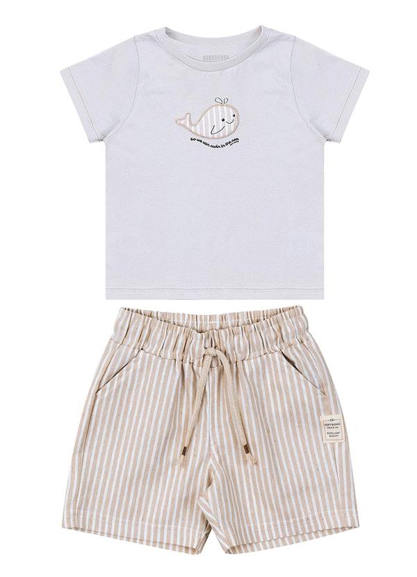 Soft Bonni - Conjunto Camiseta e Bermuda Branco