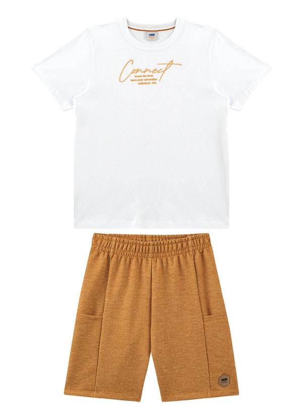 Marlan - Conjunto Camiseta e Bermuda Branco 1