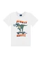 Ddk - Conjunto Camiseta e Bermuda Laranja - variação: Branco