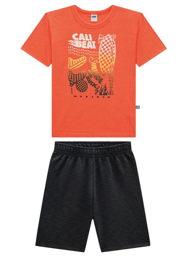 Marlan - Conjunto Camiseta e Bermuda Calibeat Laranja 2