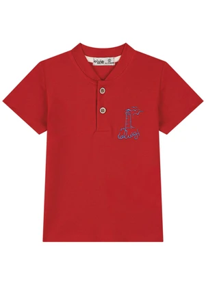 Ioluig - Conjunto Camiseta e Bermuda Cinque Vermelho - IOLUIG